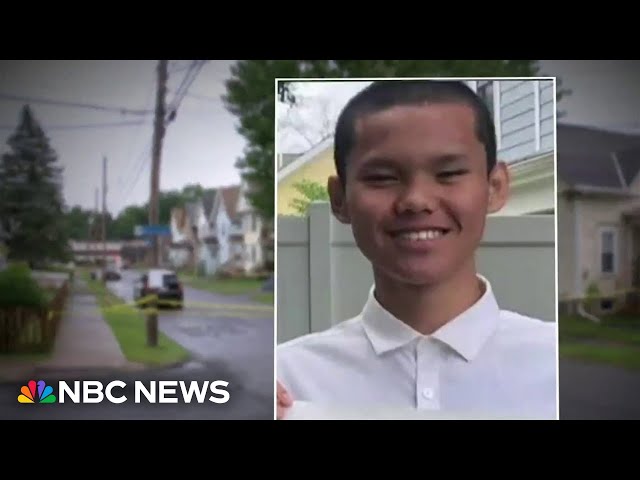⁣Protests after police shooting kills 13-year-old boy in upstate New York