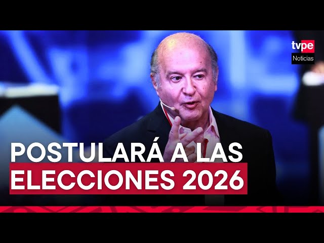 ⁣Hernando de Soto fue presentado como candidato presidencial por el partido Progresemos
