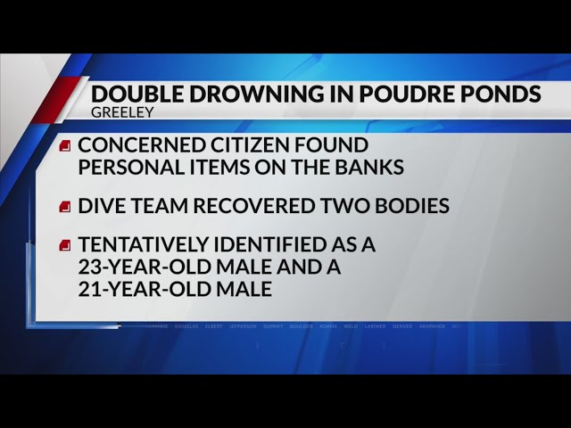 ⁣2 men drown at Poudre Ponds in Greeley