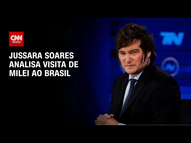 ⁣Jussara Soares analisa visita de Milei ao Brasil | CNN PRIME TIME
