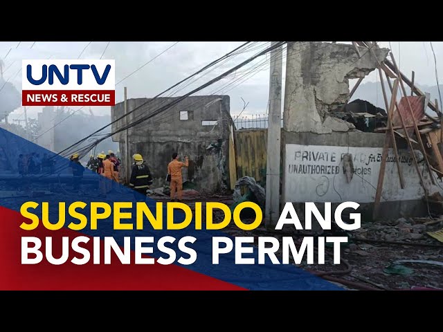 ⁣Suspension order sa business permit ng sumabog na bodega ng paputok sa Zamboanga City, inihain na