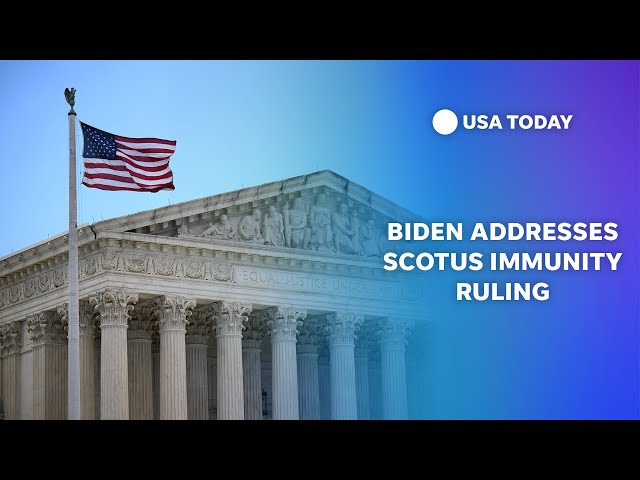 ⁣President Biden delivers remarks on SCOTUS immunity ruling | USA TODAY