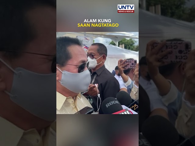 ⁣Ex-Pres. Duterte, sinabing alam ang kinaroroonan ni Apollo Quiboloy