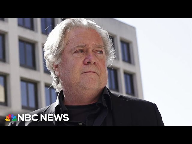 ⁣Steve Bannon reports to federal prison for four-month sentence