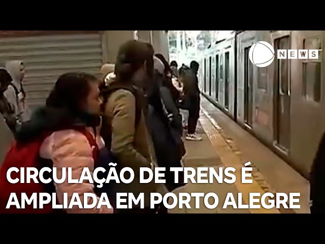 ⁣Circulação de trens é ampliada em Porto Alegre