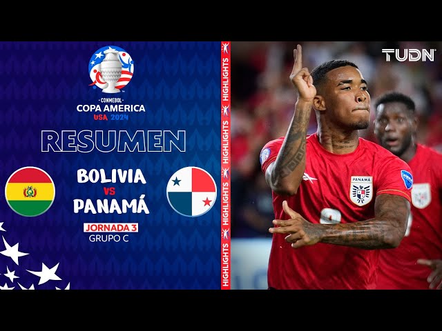 ⁣Resumen y goles | Bolivia vs Panamá | Copa América 2024 - J3 | TUDN