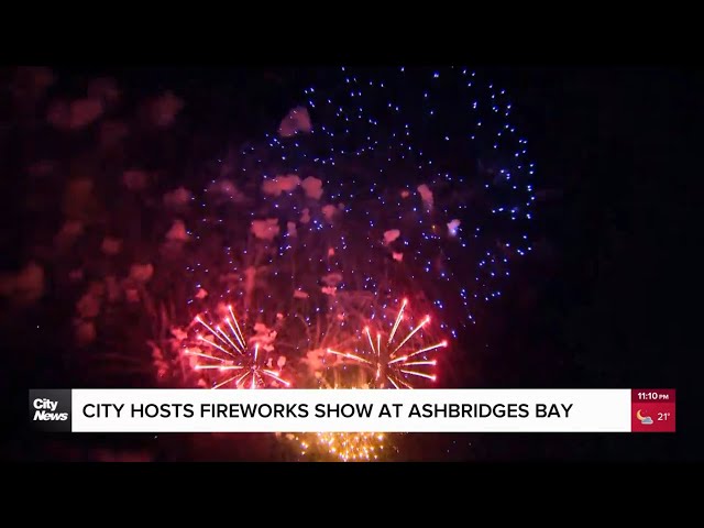 ⁣Canada Day 2024: City of Toronto hosts fireworks show at Ashbridges Bay