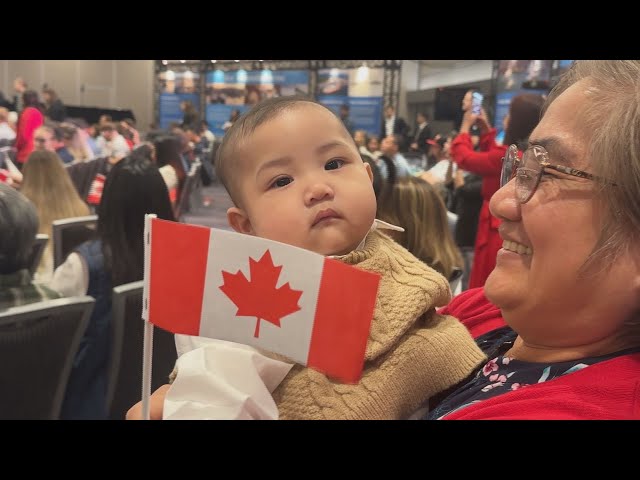 ⁣Canada welcomes its newest citizens on the nation's birthday