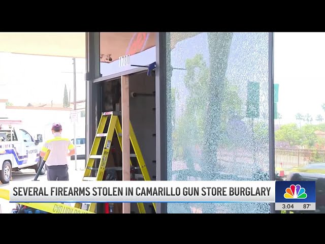 ⁣Several firearms stolen in Camarillo gun store burglary