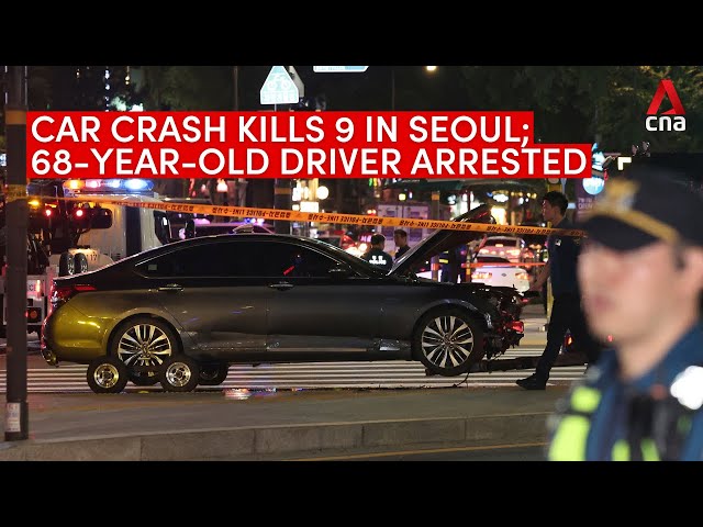 ⁣Nine killed in Seoul after car strikes pedestrians