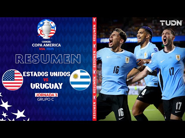 ⁣Resumen | Estados Unidos vs Uruguay | Copa América 2024 - J3 | TUDN