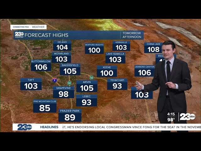 ⁣23ABC Evening weather update July 1, 2024