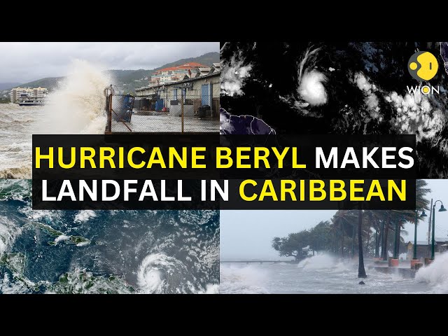 ⁣Hurricane Beryl LIVE: Hurricane Beryl 'extremely dangerous' as it gains strength in Caribb
