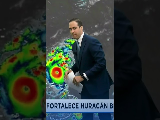⁣Huracán Beryl alcanza la categoría 5 con vientos muy peligrosos