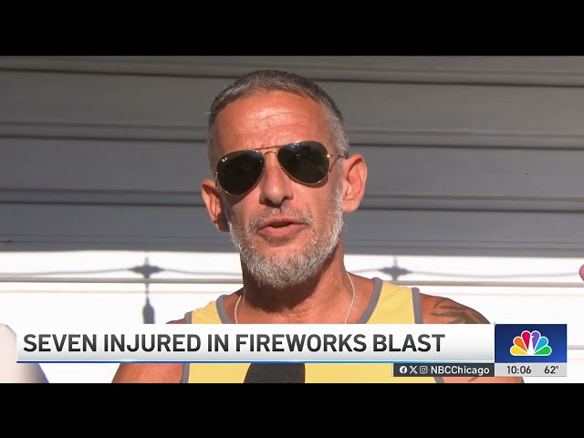 ⁣7 injured, homes damaged during NW Indiana fireworks malfunction