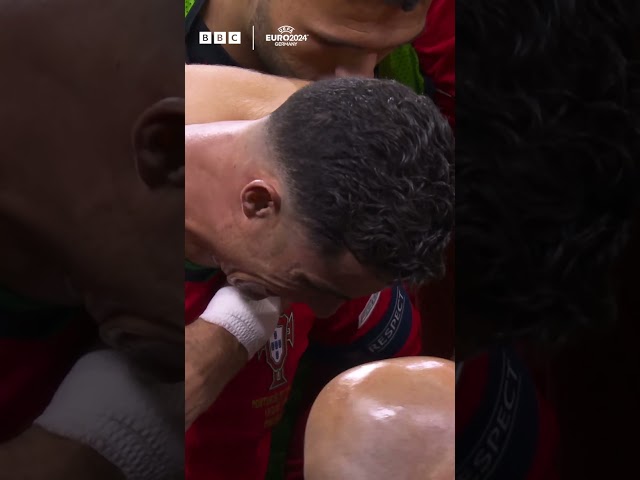 ⁣Cristiano Ronaldo was in tears after his penalty miss 