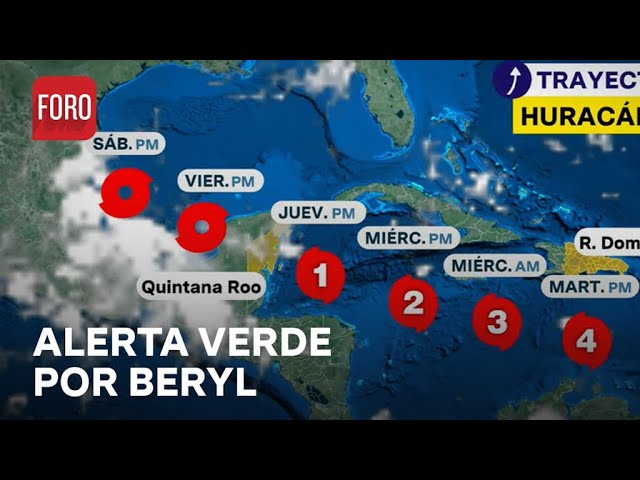 ⁣Quintana Roo se alistan para la llegada del huracán Beryl - Las Noticias