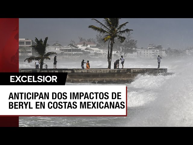 ⁣Huracán Beryl tocará tierra en México este fin de semana