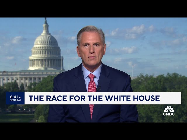 ⁣Former House Speaker Kevin McCarthy: Too late for Democrats to find another nominee
