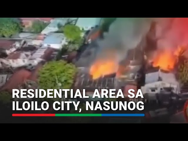 ⁣Residential area sa Iloilo City, nasunog