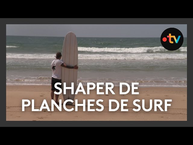 ⁣Laurent Chambon, shaper de planches de surf à Vaux-sur-Mer