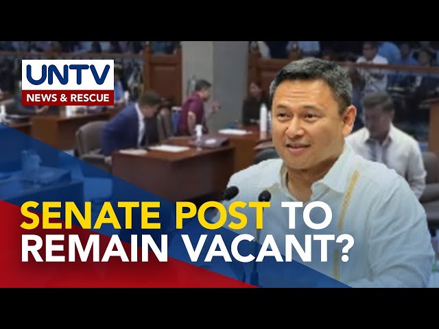 ⁣Angara’s post may remain vacant; Senate may not need a special poll - Comelec