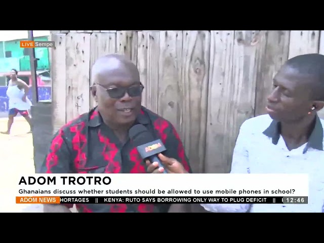 ⁣Ghanaians discuss whether students should be allowed to use mobile phones in school(02-07-24)