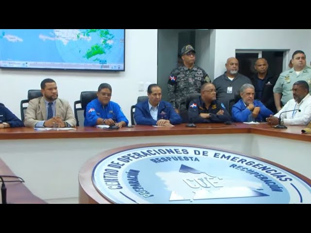 ⁣EN VIVO Rueda de prensa COE sobre incidencia de huracán en RD
