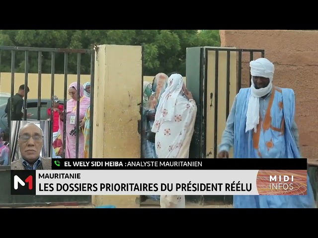 ⁣Mauritanie : les dossiers prioritaires du président réélu avec El Wely Sidi Heiba
