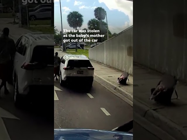 ⁣Watch: Alleged carjacker leaves child on the roadside #Shorts
