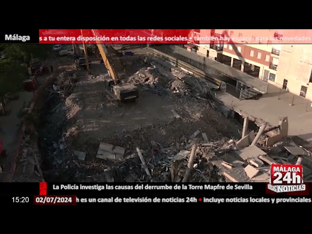 ⁣Noticia - La Policía investiga las causas del derrumbe de la Torre Mapfre de Sevilla