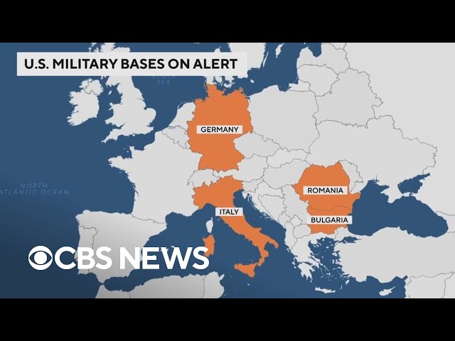 ⁣U.S. military bases in Europe on heightened alert. Here's what to know.