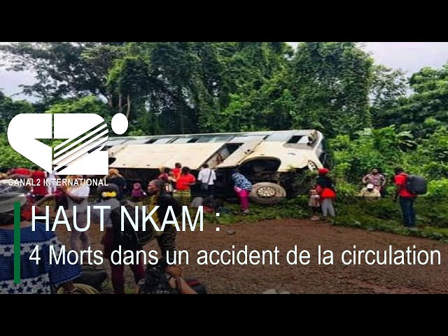 ⁣HAUT NKAM : 4 Morts dans un accident de la circulation