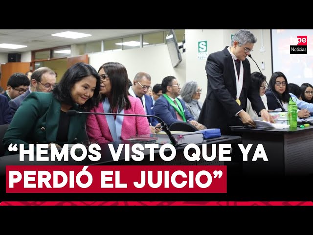 ⁣Keiko Fujimori a José Domingo Pérez: "Ya perdió el juicio, no hemos escuchado argumentos jurídi