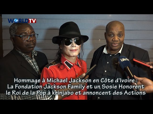 ⁣En visite en Côte d'Ivoire, une délégation de la Fondation Jackson Family honore le Roi de la P