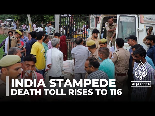 ⁣Death toll from India stampede rises to 116