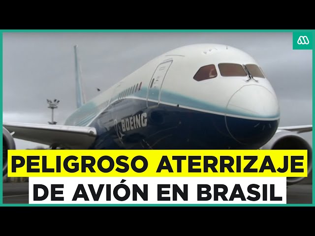 ⁣Video muestra peligroso aterrizaje de Boeing de Air Europa que deja decenas de heridos