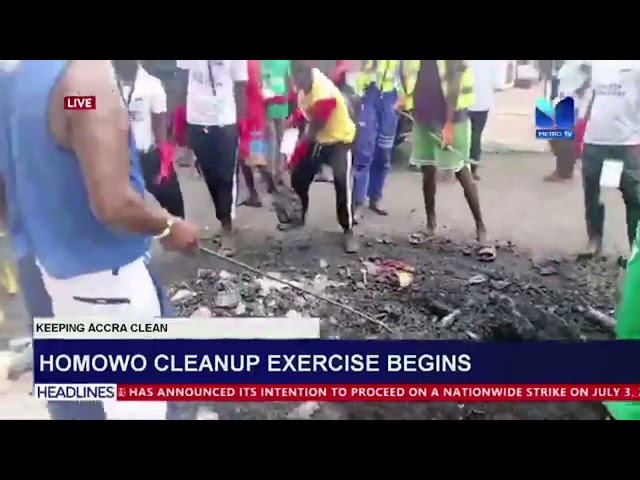 ⁣Homowo clean-up exercise begins