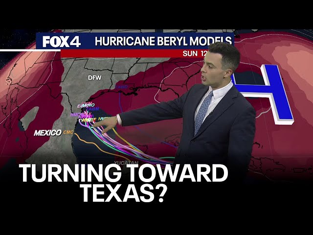 ⁣Hurricane Beryl Track: Will it hit Texas?
