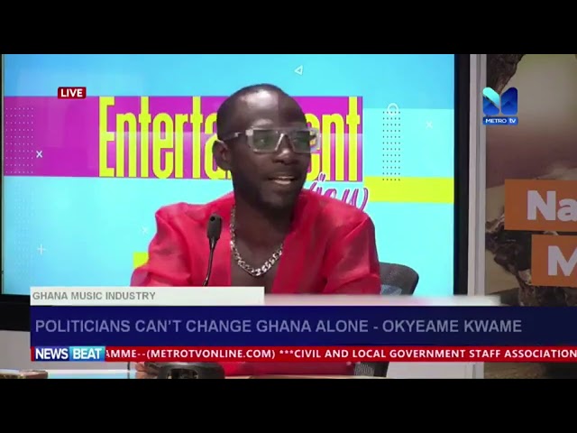 ⁣Politicians cannot change Ghana alone---Okyeame Kwame