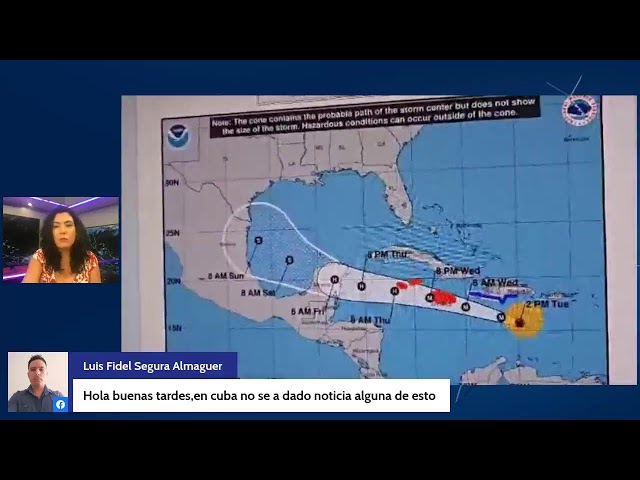 ⁣#EnVivo Monitoreando el huracán Beryl, parte 2:00PM