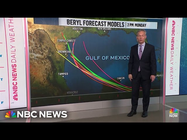 ⁣Hurricane Beryl changes intensity as it powers toward Jamaica