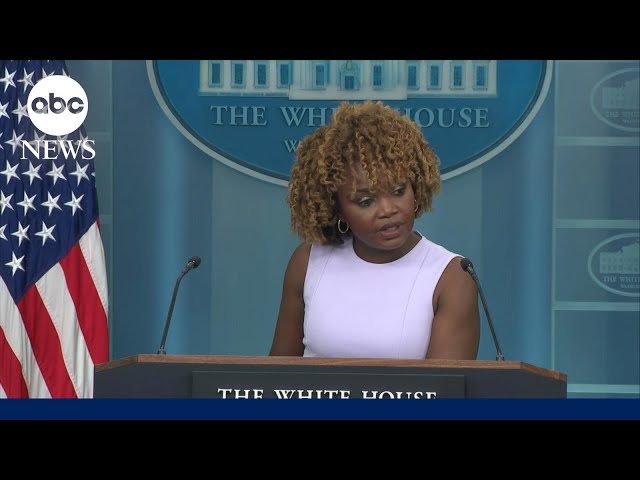 ⁣Biden 'acknowledging he's a little slower': White House press secretary addresses cam