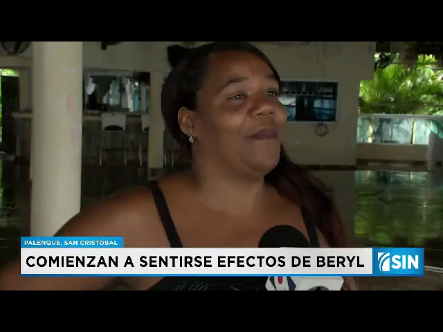 ⁣Comienzan a sentirse los efectos de Beryl en San Cristóbal
