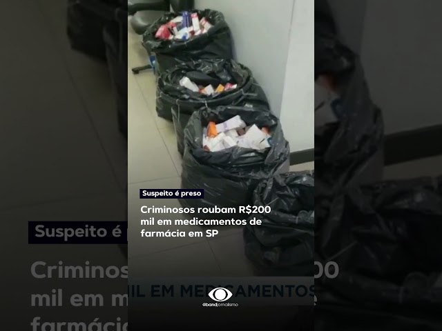 ⁣Polícia prende homem suspeito no roubo destes medicamentos na capital paulista #shorts