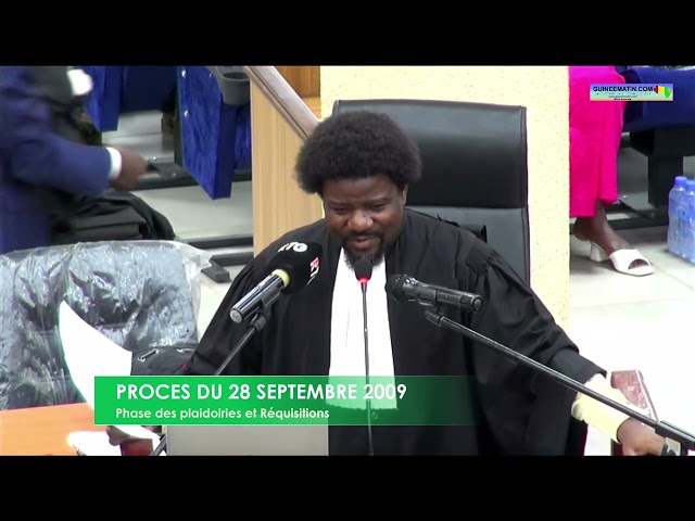 ⁣Procès du 28 septembre: la plaidoirie de Me Jocamey Haba, avocat de Dadis Camara, ex patron du CNDD