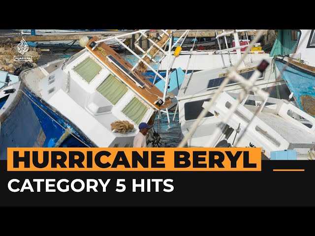 ⁣‘This is a horrific hurricane’: Beryl becomes Category 5 storm | AJ #Shorts