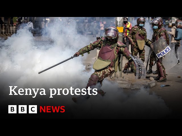 ⁣Kenya: Tear gas fired at anti-government protesters | BBC News