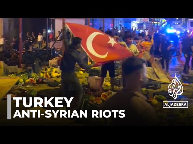 ⁣Protests and arrests as anti-Syrian riots rock Turkey