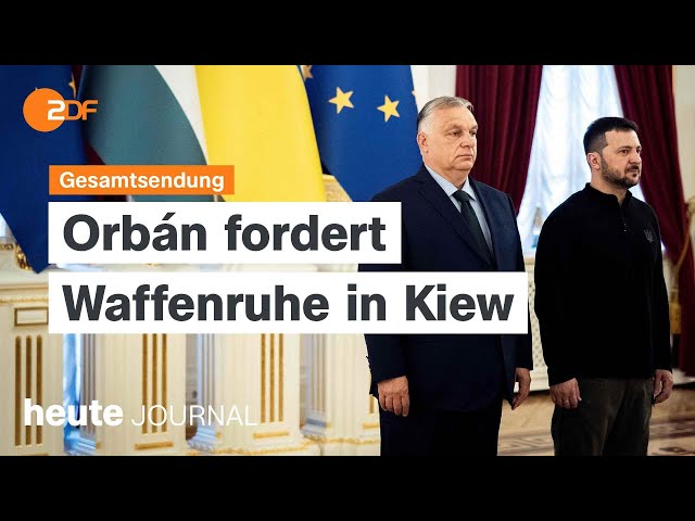 ⁣heute journal vom 02.07.2024 Orbán in Kiew, Ampel-Regierung besucht Polen, EM-Party in München